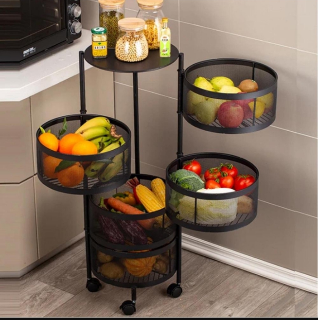 5 layer rotatable fruit basket 2