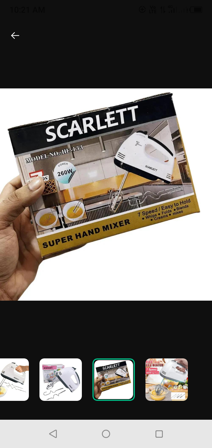 Electric Egg beater 7 speed 180ws 2