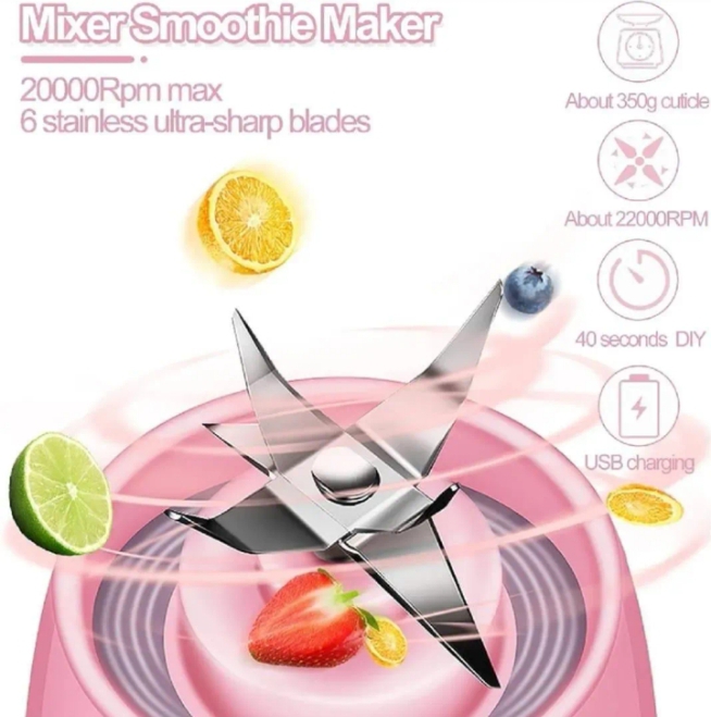 Portable electric juicer bottle 4