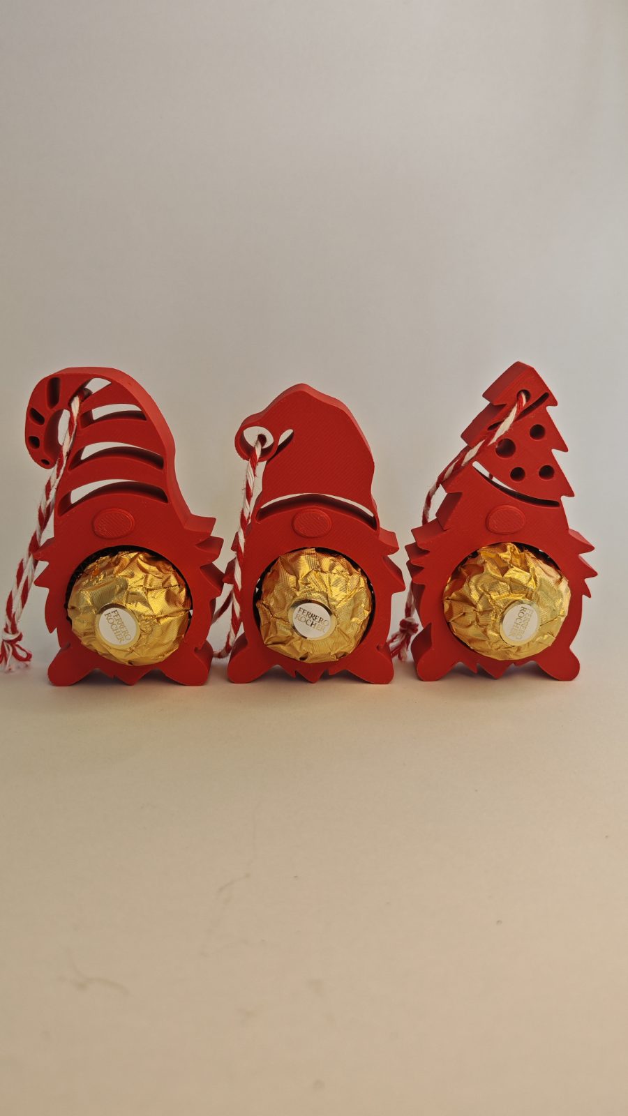 Pendente Pai Natal para 1 Ferrero Rocher 