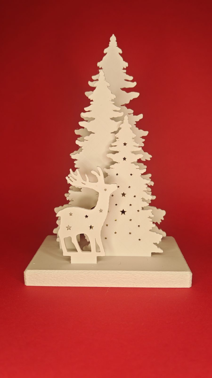 Decoração de Natal Rena com vela LED incluída  
