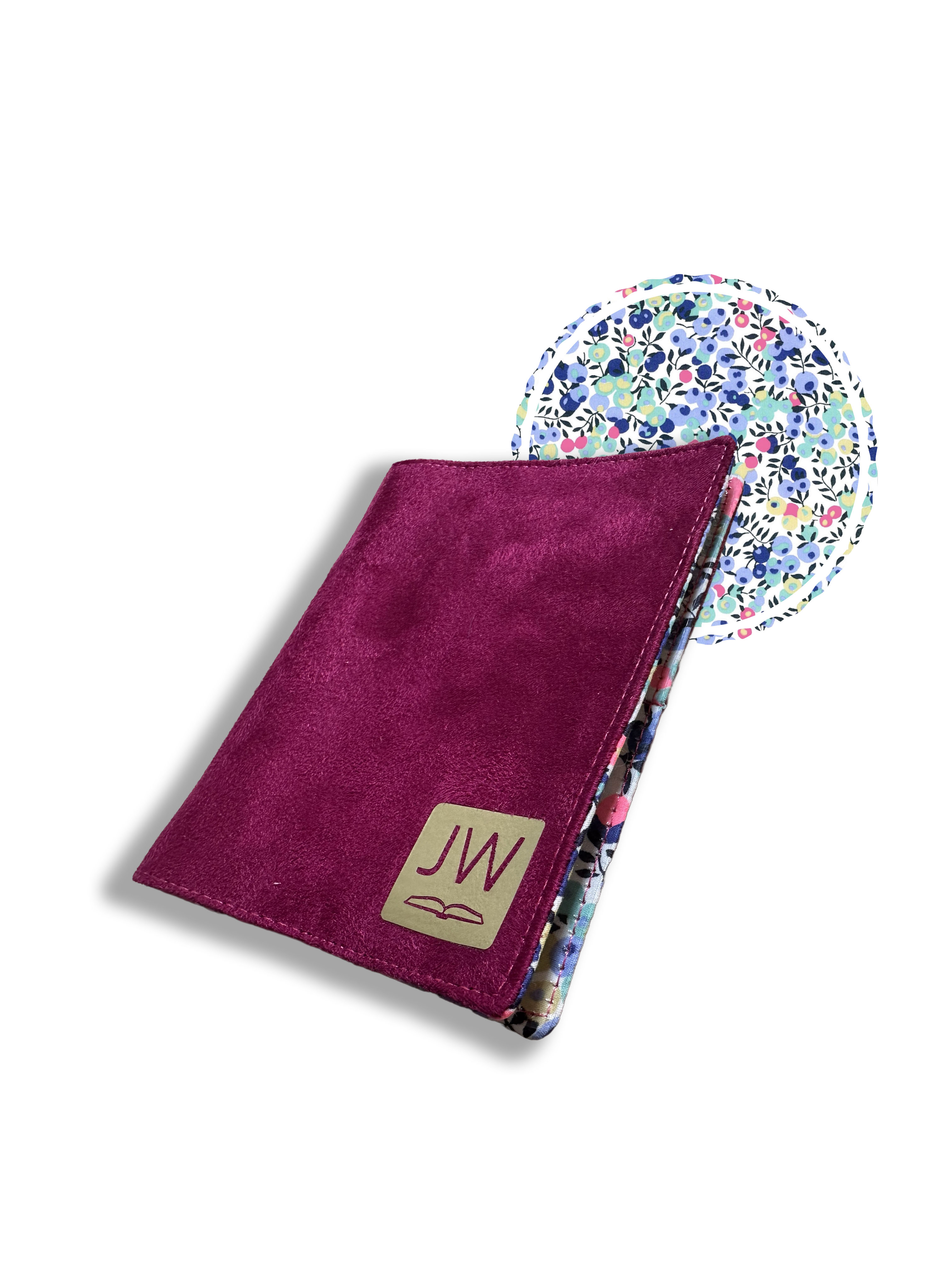Pochette tracts simple (nouveau format) suedine fushia - Image 1