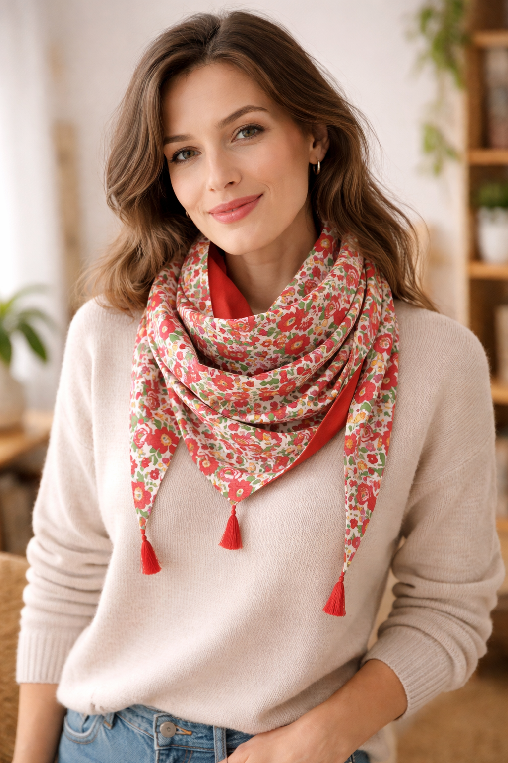 Chèche femme en liberty