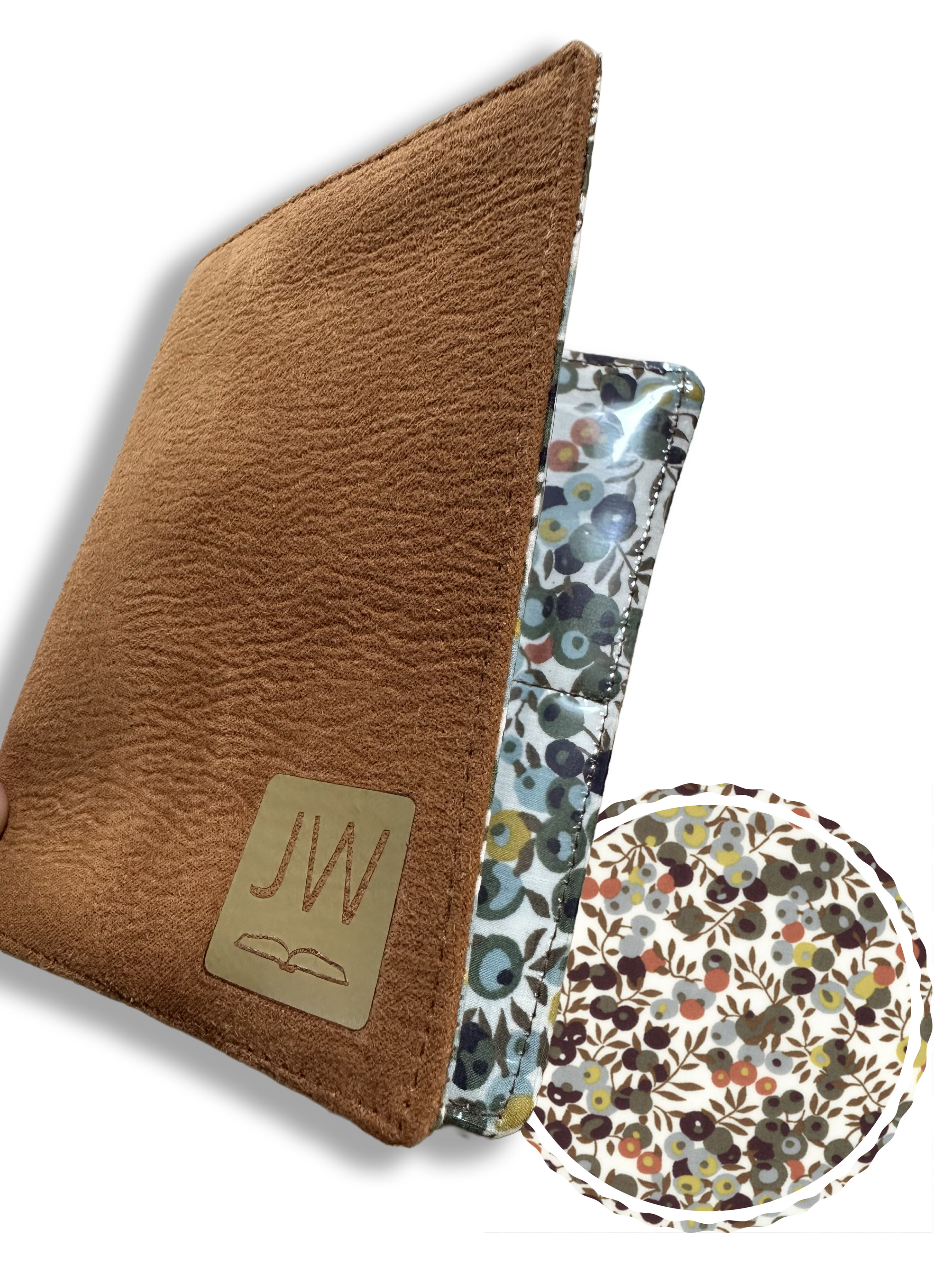 Pochette tracts simple (nouveau format)daim camel