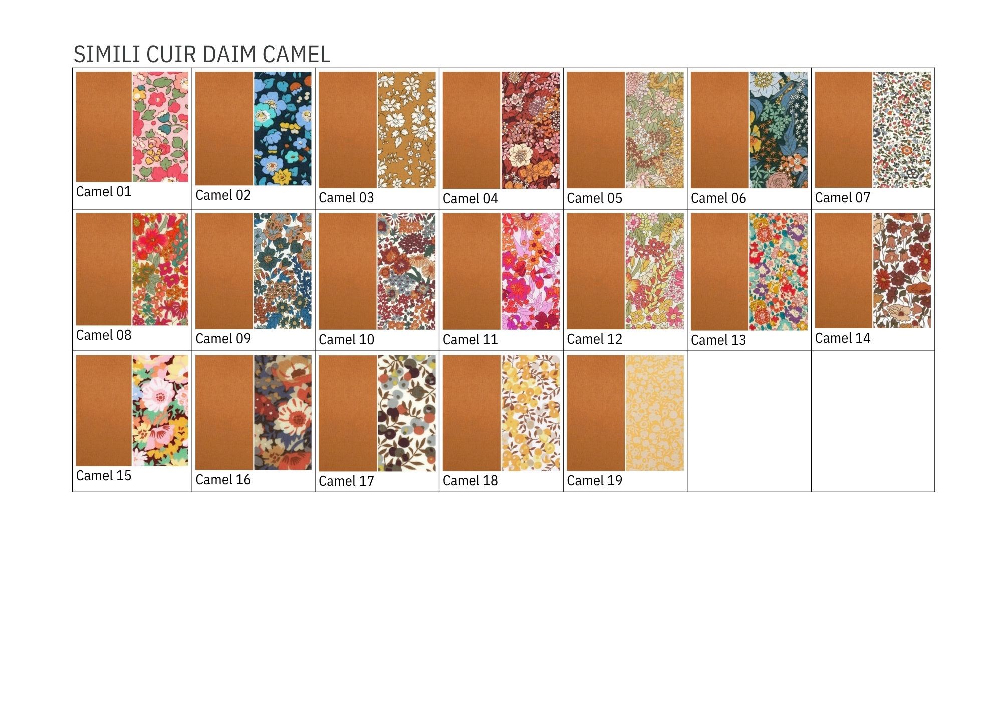 Pochette tracts simple (nouveau format)daim camel 2