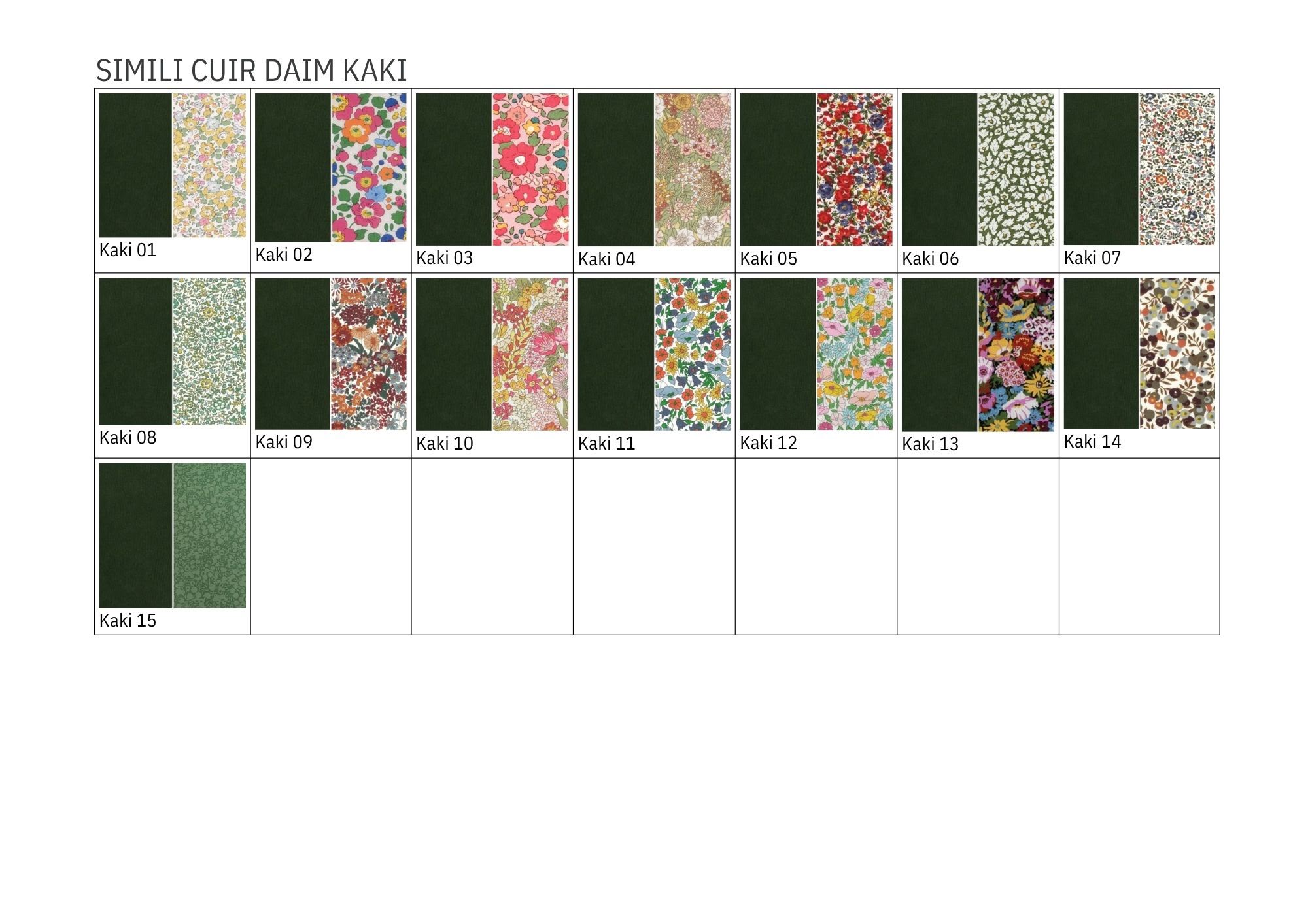 Pochette tracts simple (nouveau format)daim kaki 4