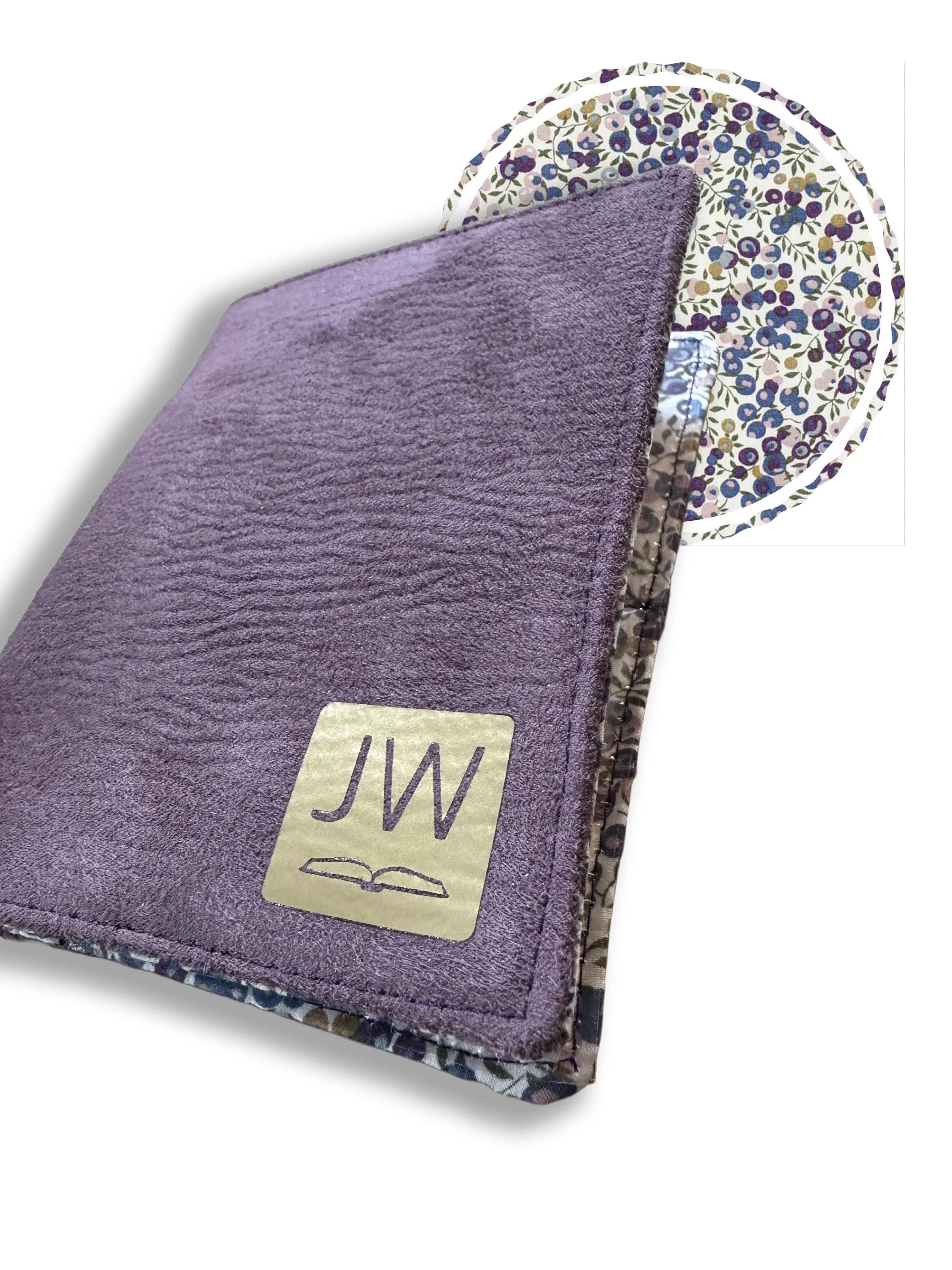 Pochette tracts simple (nouveau format)Daim violet