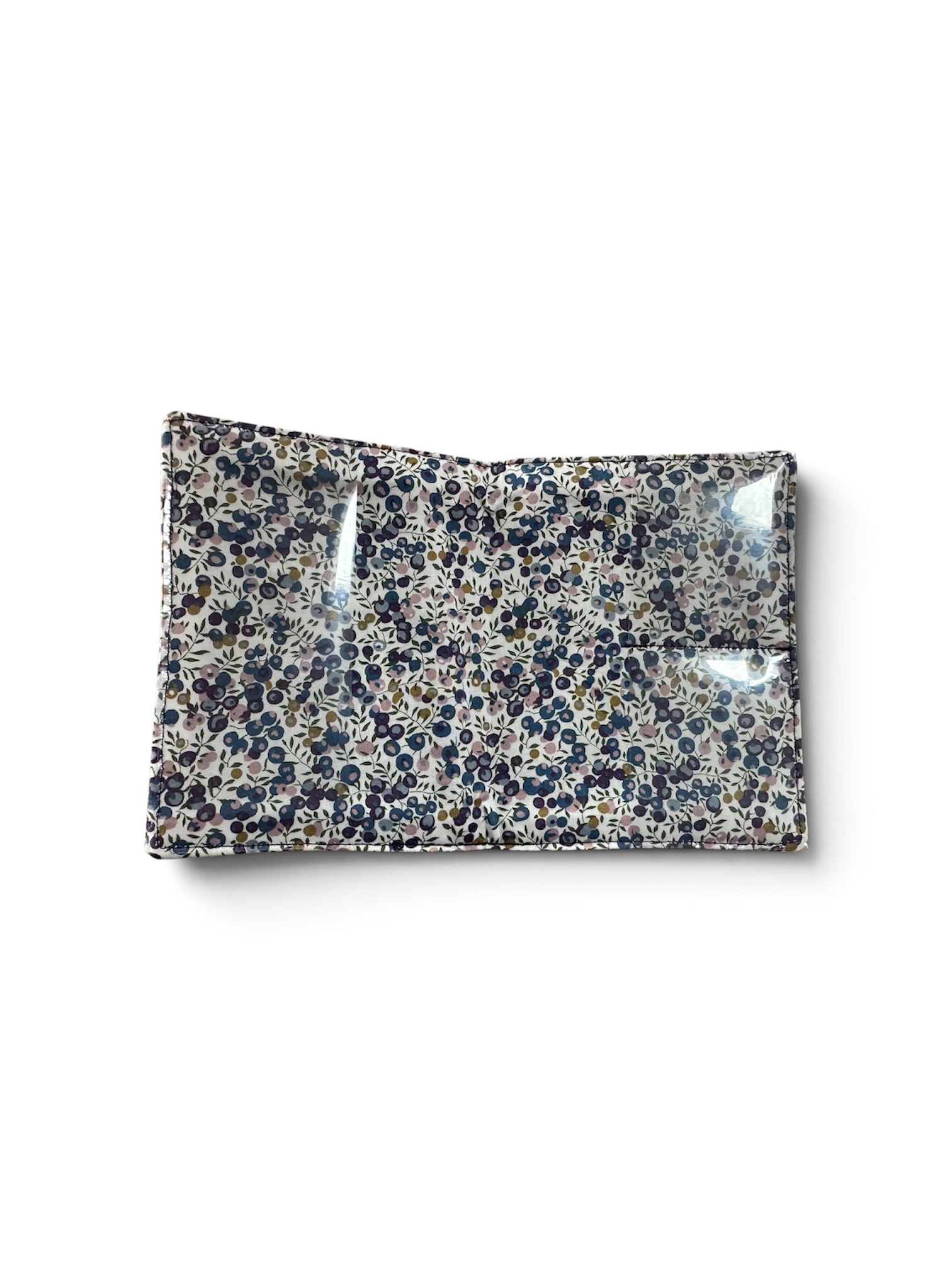 Pochette tracts simple (nouveau format)Daim violet 2