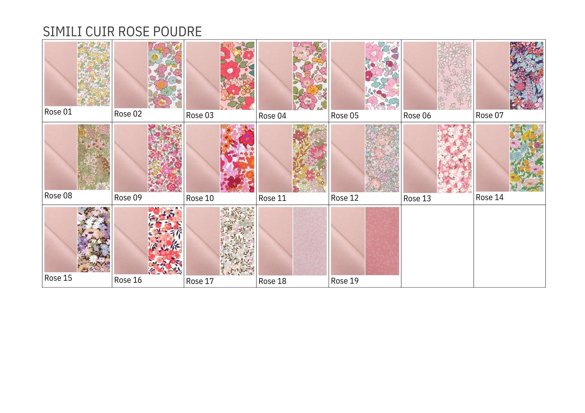Pochette tracts simple simili cuir rose poudré NOUVEAU COLORI