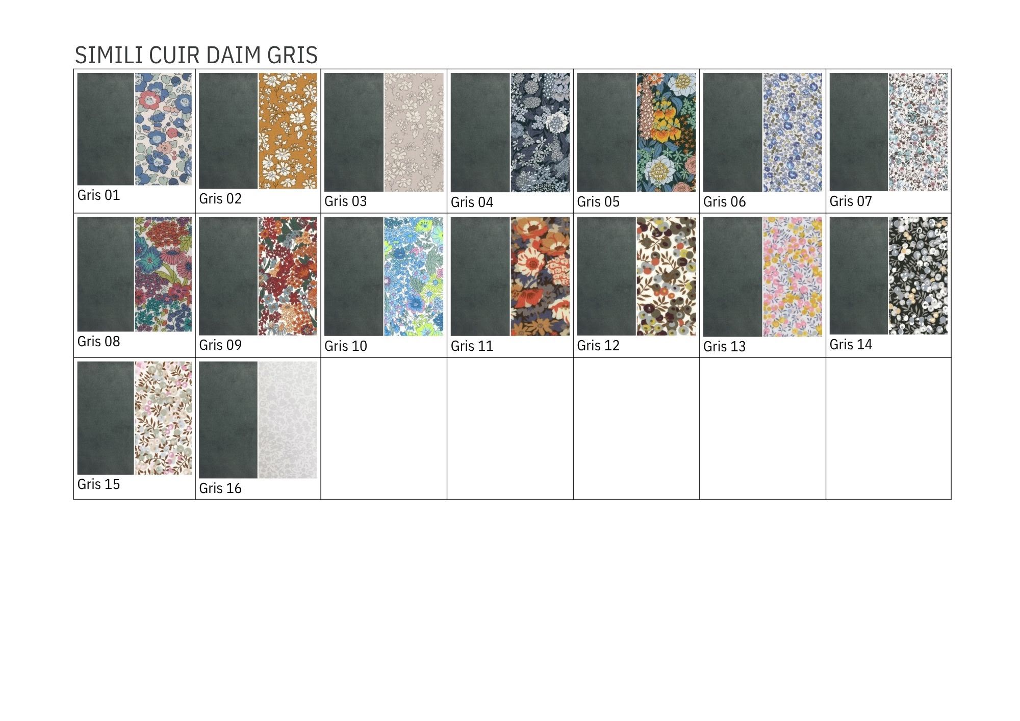 Pochette tracts simple (nouveau format)Daim gris NOUVEAU COLORI