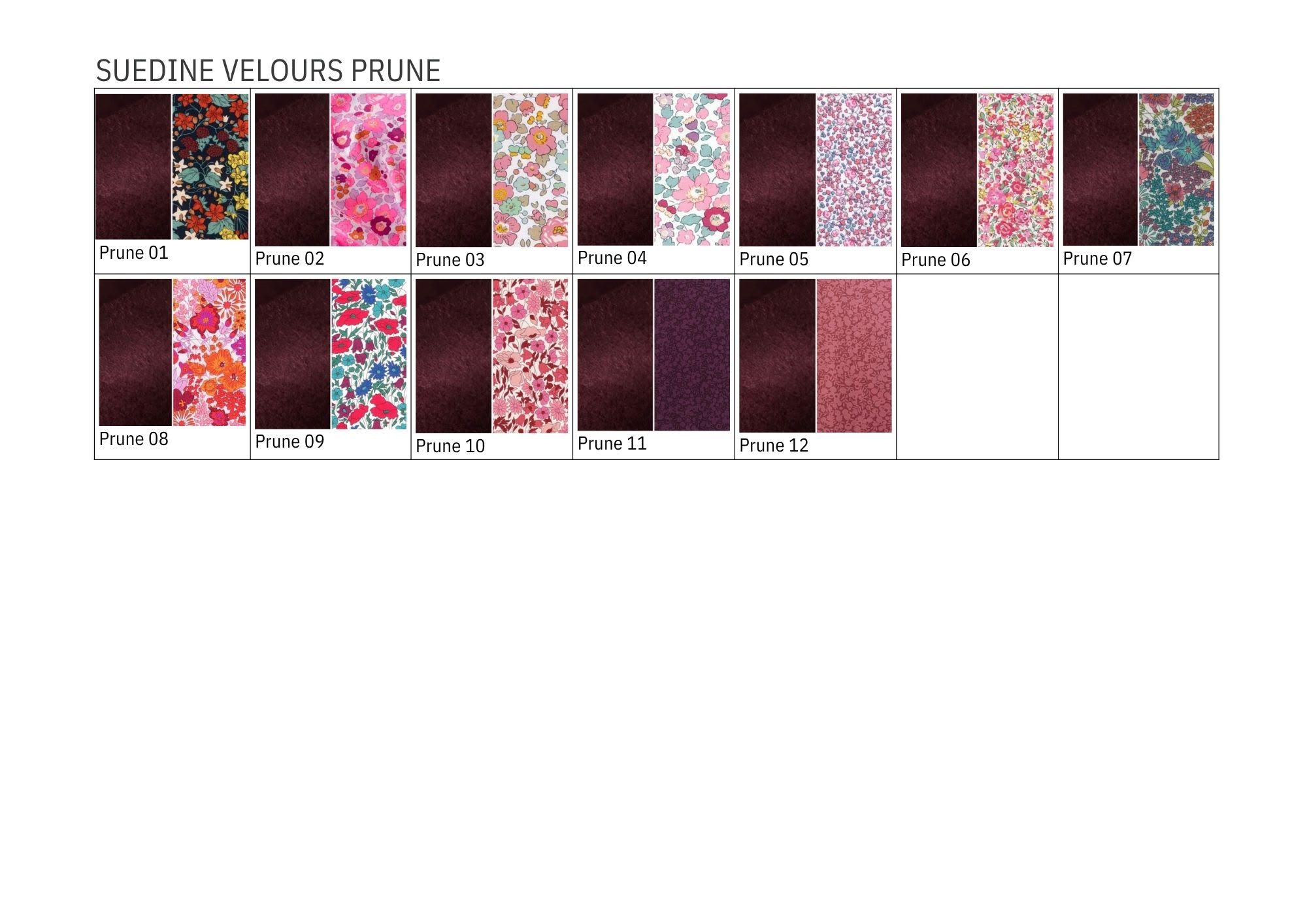 Pochette tracts simple (nouveau format) suedine Prune 3