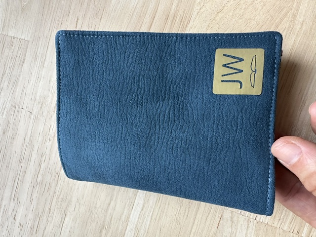 Pochette tracts à feuillets Daim bleu