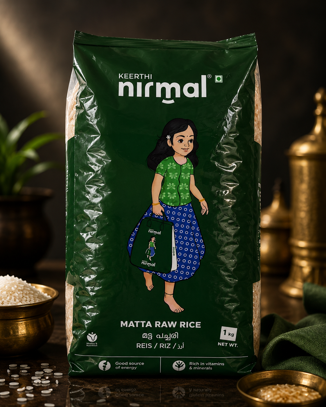 Keerthi Nirmal Matta Raw Rice (1kg)