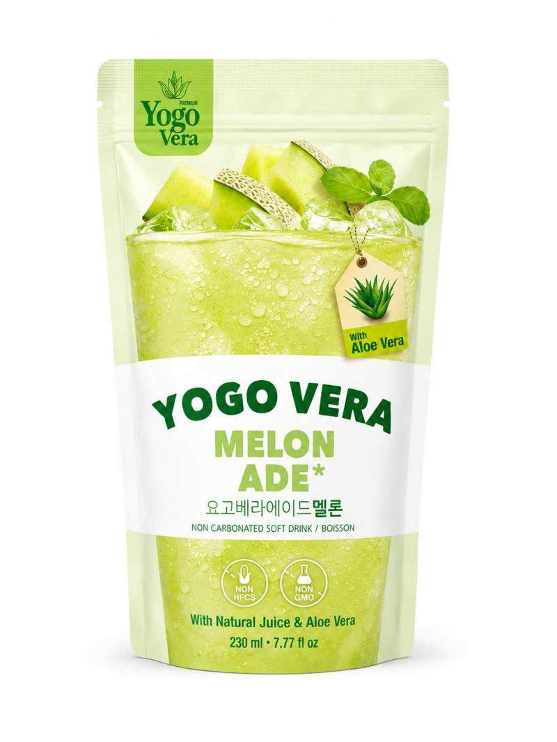 NON CARBONATED SOFT DRINK IN POUCH (YOGOVERA MELON ADE)MELON FLAVOR