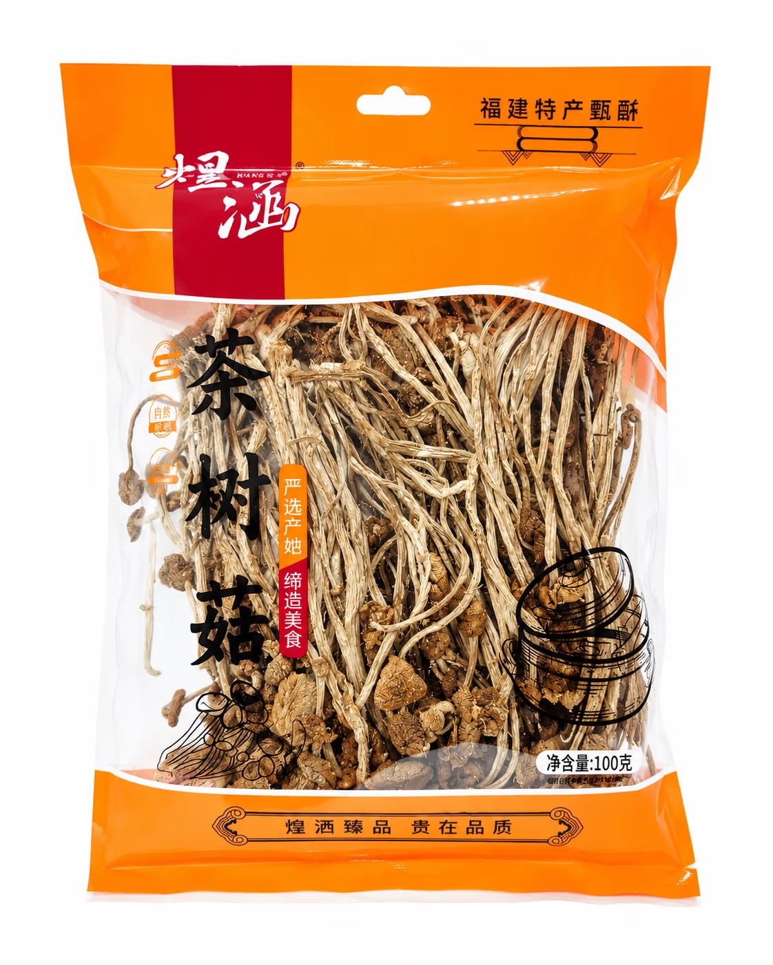 Champignons Chinois Enoki Séchés Premium, 100 g