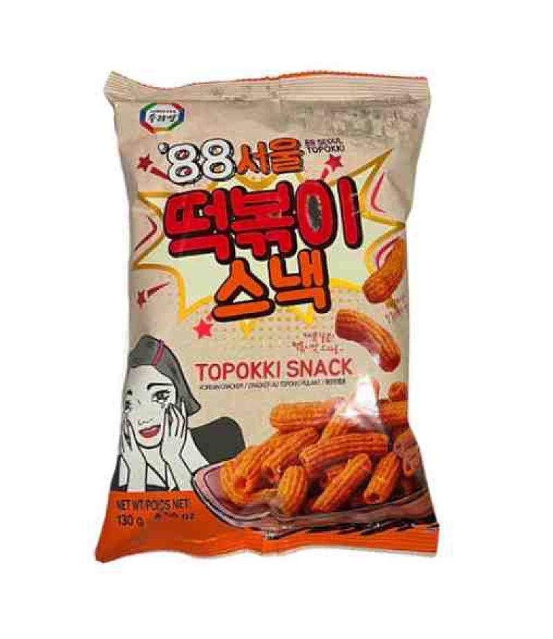 KOREAN CRACKER IN PL BAG 88SEOUL TOPOKKI SNACK SWEET & SPICY FLAVOR