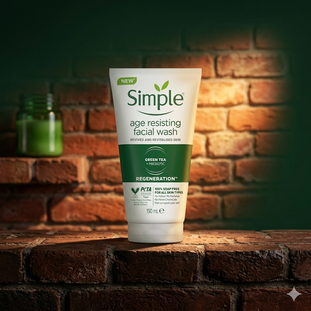 Simple age resisting facial wash