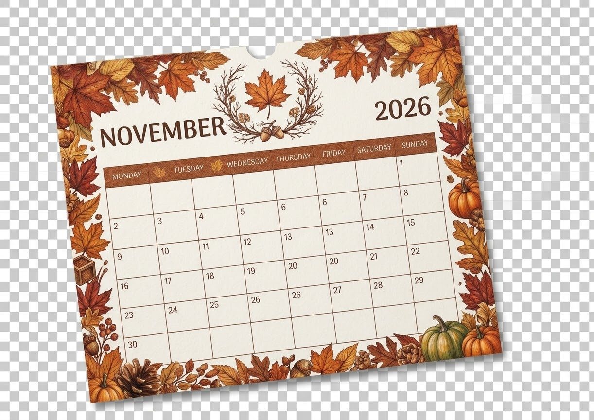 November calendar 🍂