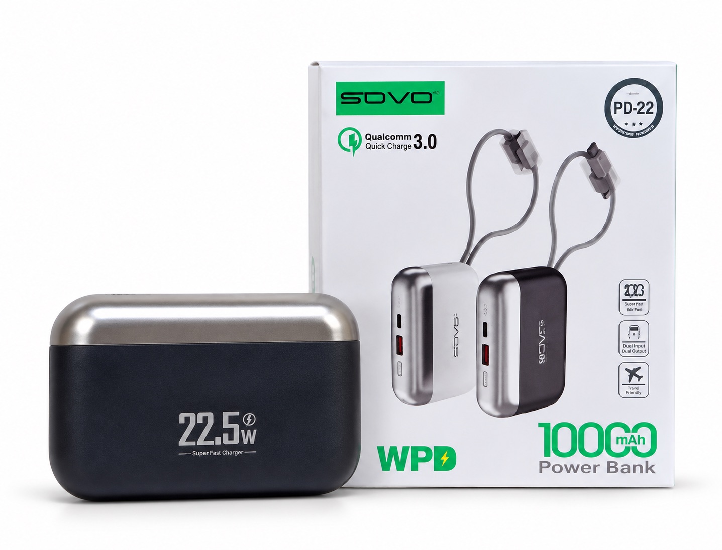 Powerbank SOVO PD-22 – 10 000 mA 3