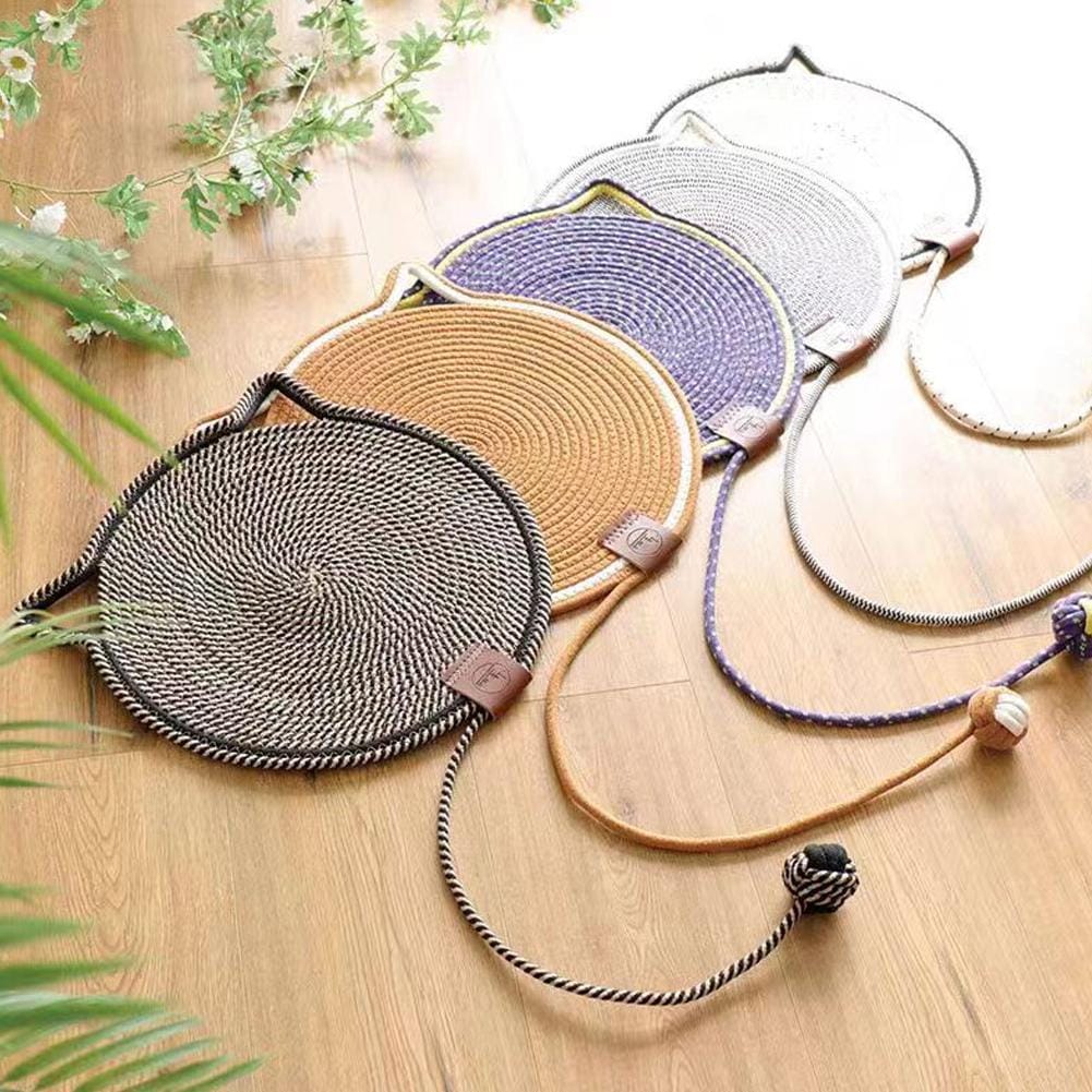 🐱 Rascador y Alfombra para Gatos 43 cm | Tapete Interactivo con Pelota - Image 1