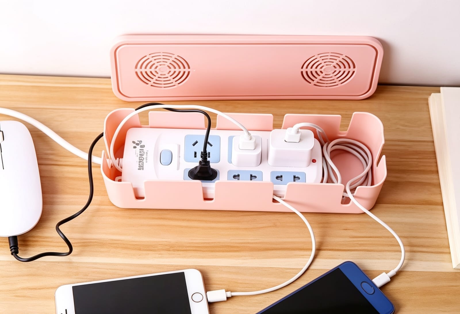 Organizador para Enchufes y Cables | Caja Organizadora para Regletas 26.5 cm 2