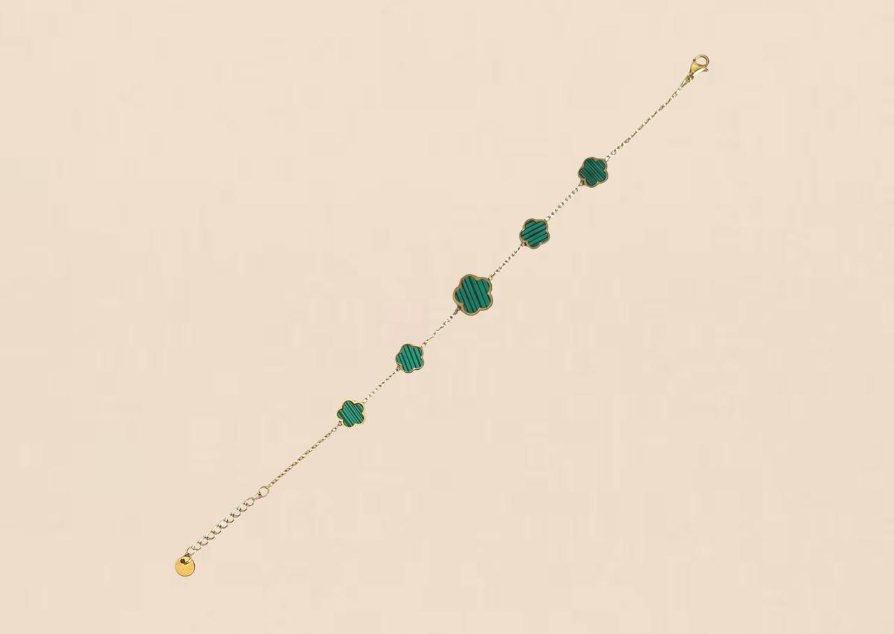 Bracelet trèfle vert 