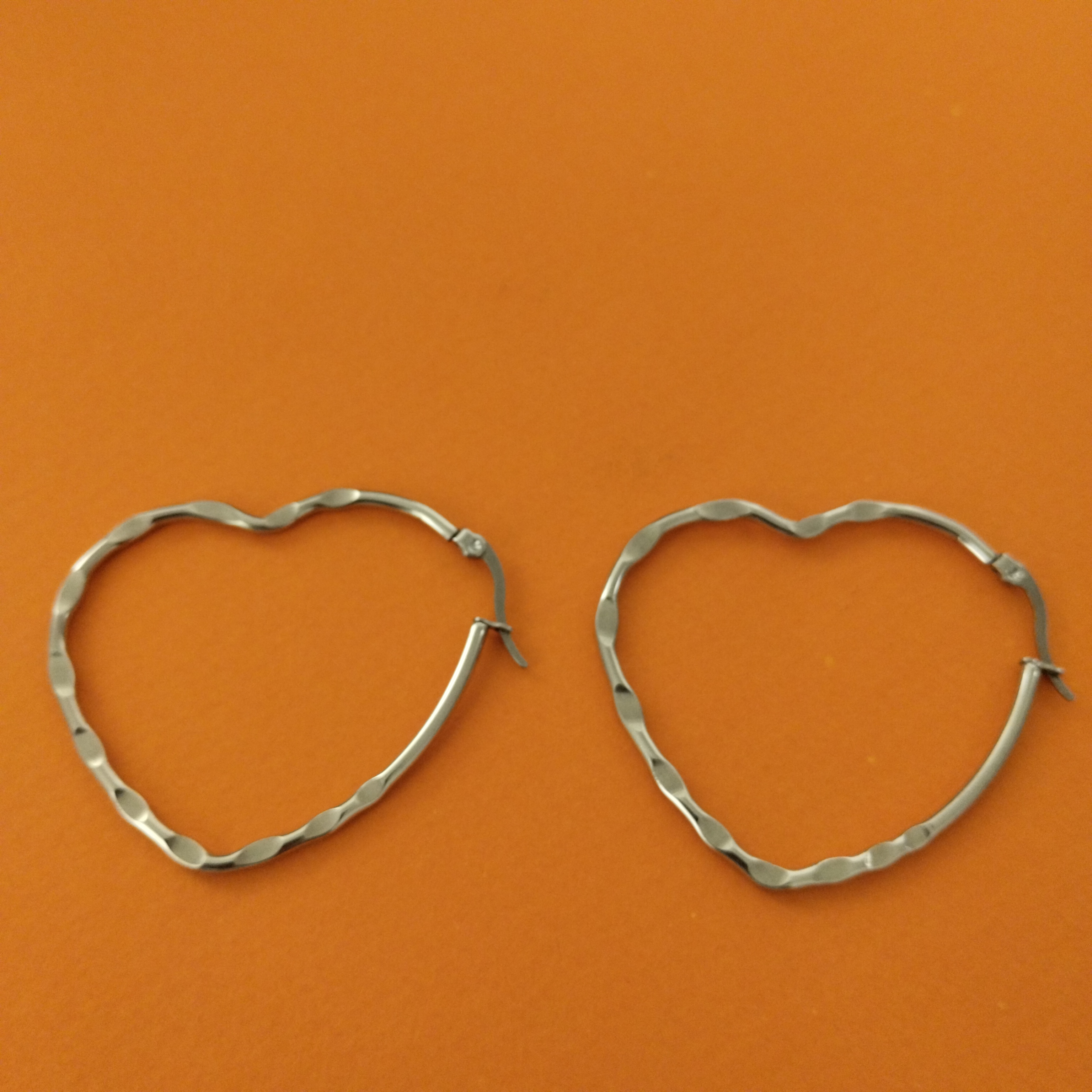 Créole coeur argent