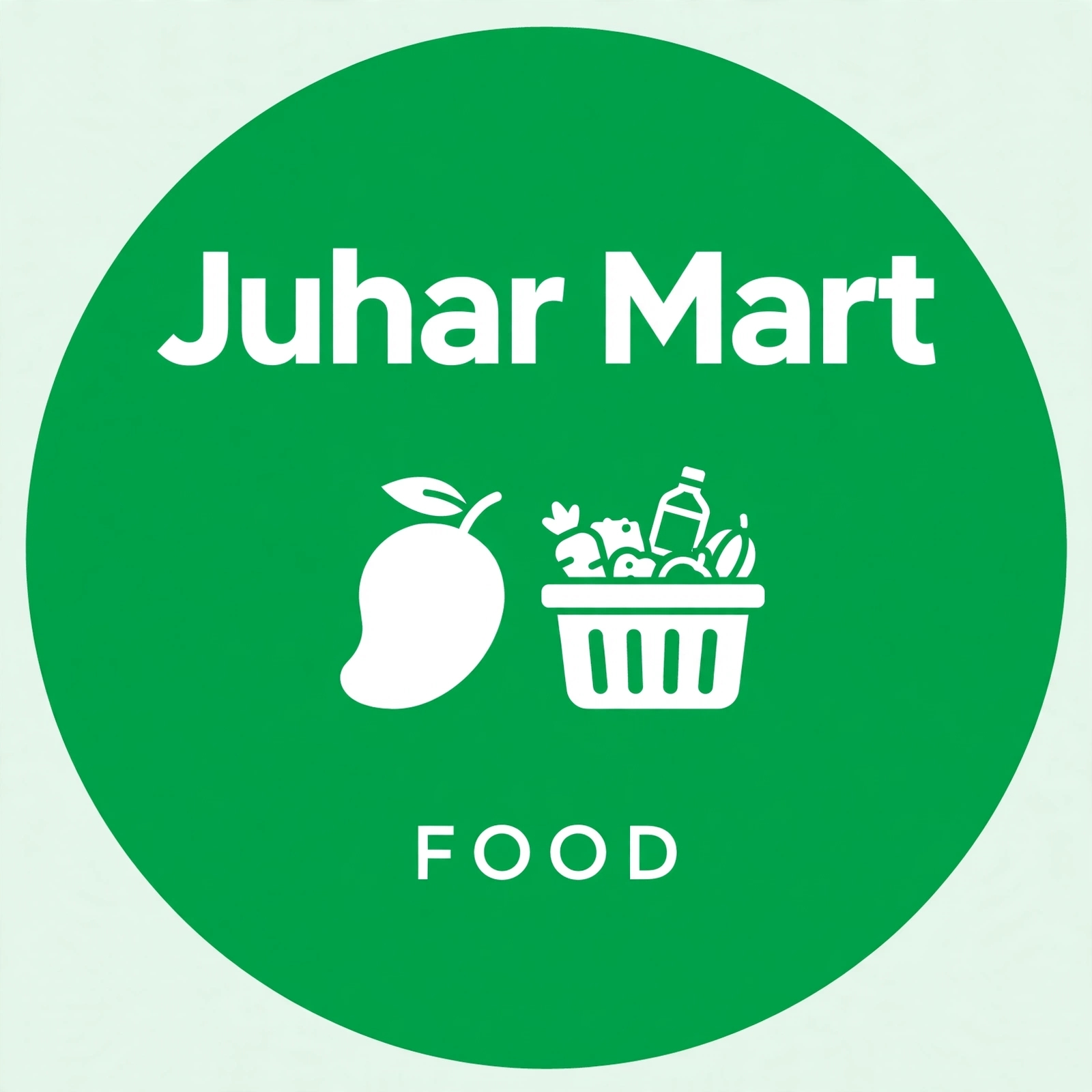 Juhar Mart and food logo