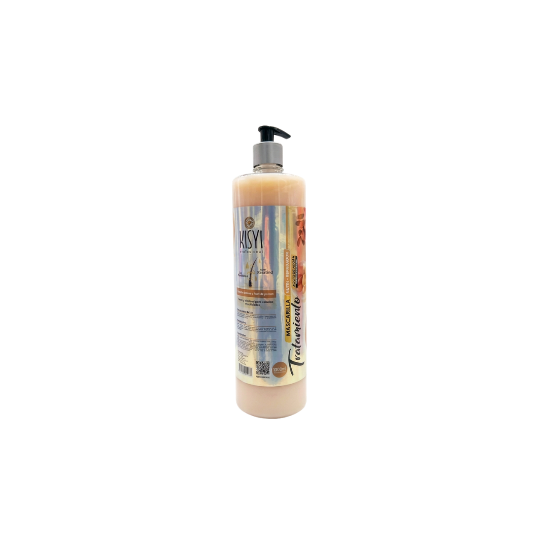 MASCARILLA TRATAMIENTO KISYI ACEITE DE ARGAN CON PROVITAMINA B5 1000 ML