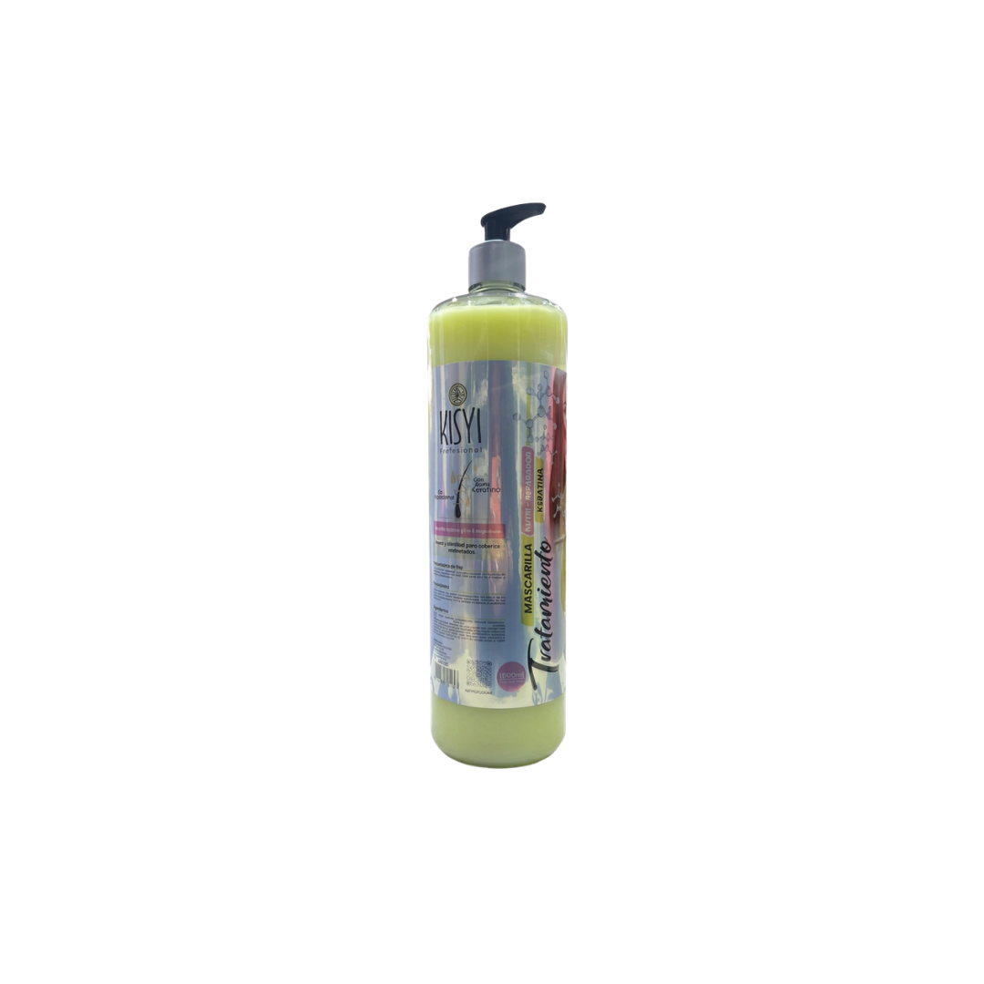 MASCARILLA TRATAMIENTO KISYI KERATINA + ACIDO HIALURONICO 1000 ML