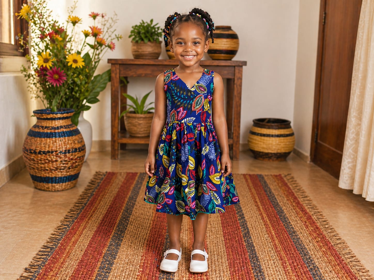 Baby Girl Blue Dress • 5-6 Years • Brand New - Image 1