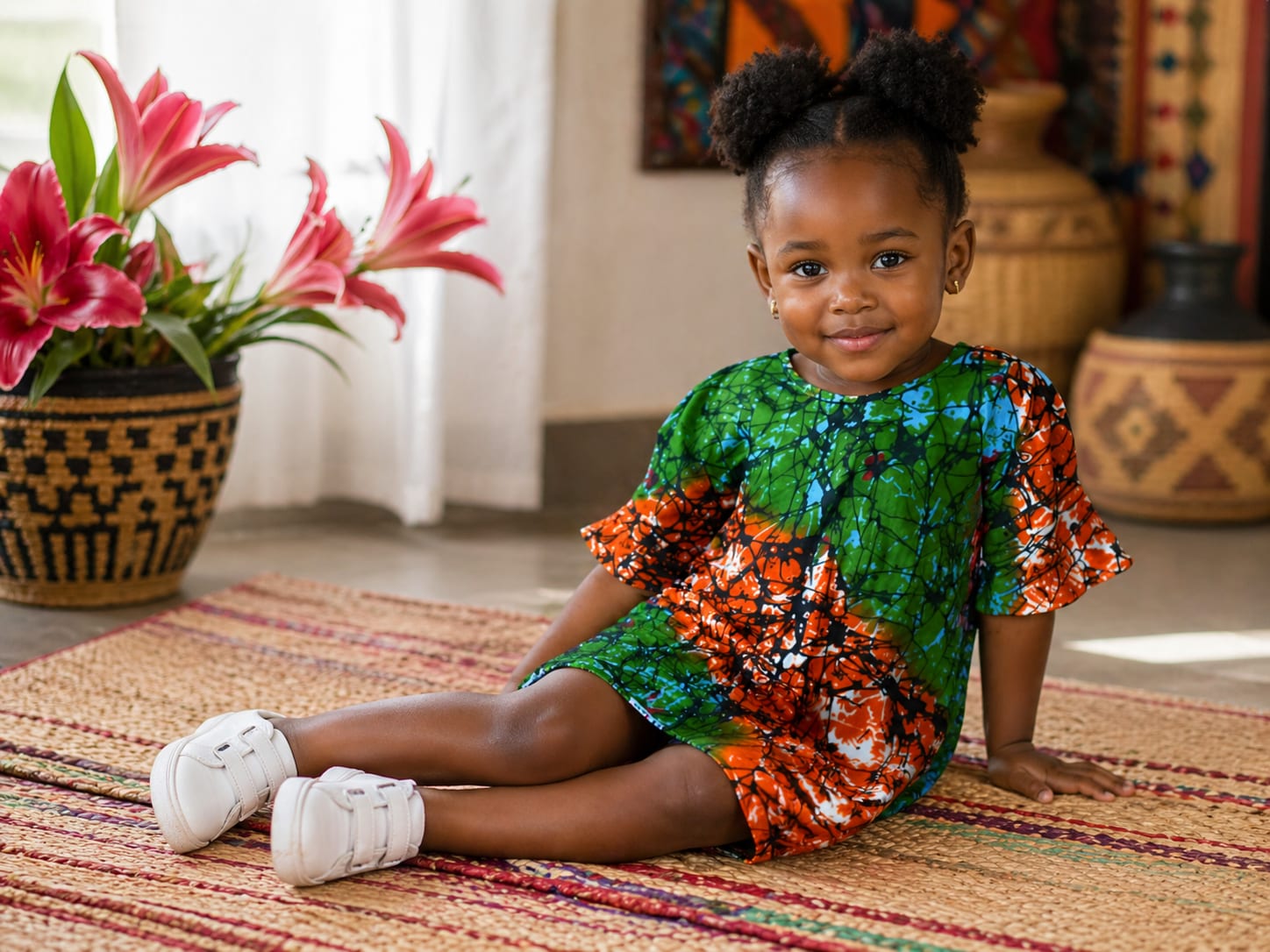 Baby Girl Green Dress • 3-4 Years • Brand New - Image 1