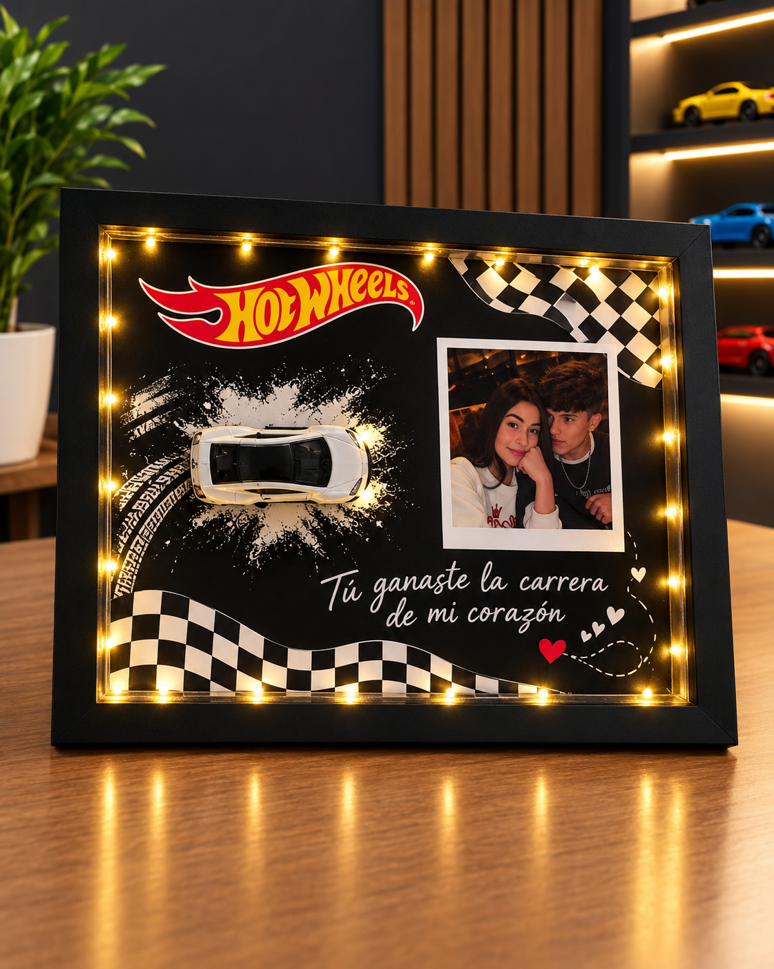 Cuadro Hot Wheels con luces 3