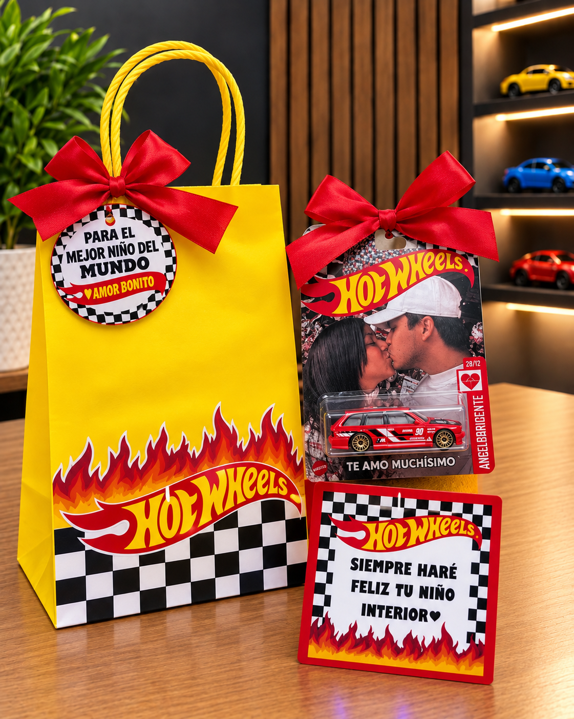 HOT WHEELS PERSONALIZADO+ BOLSA
