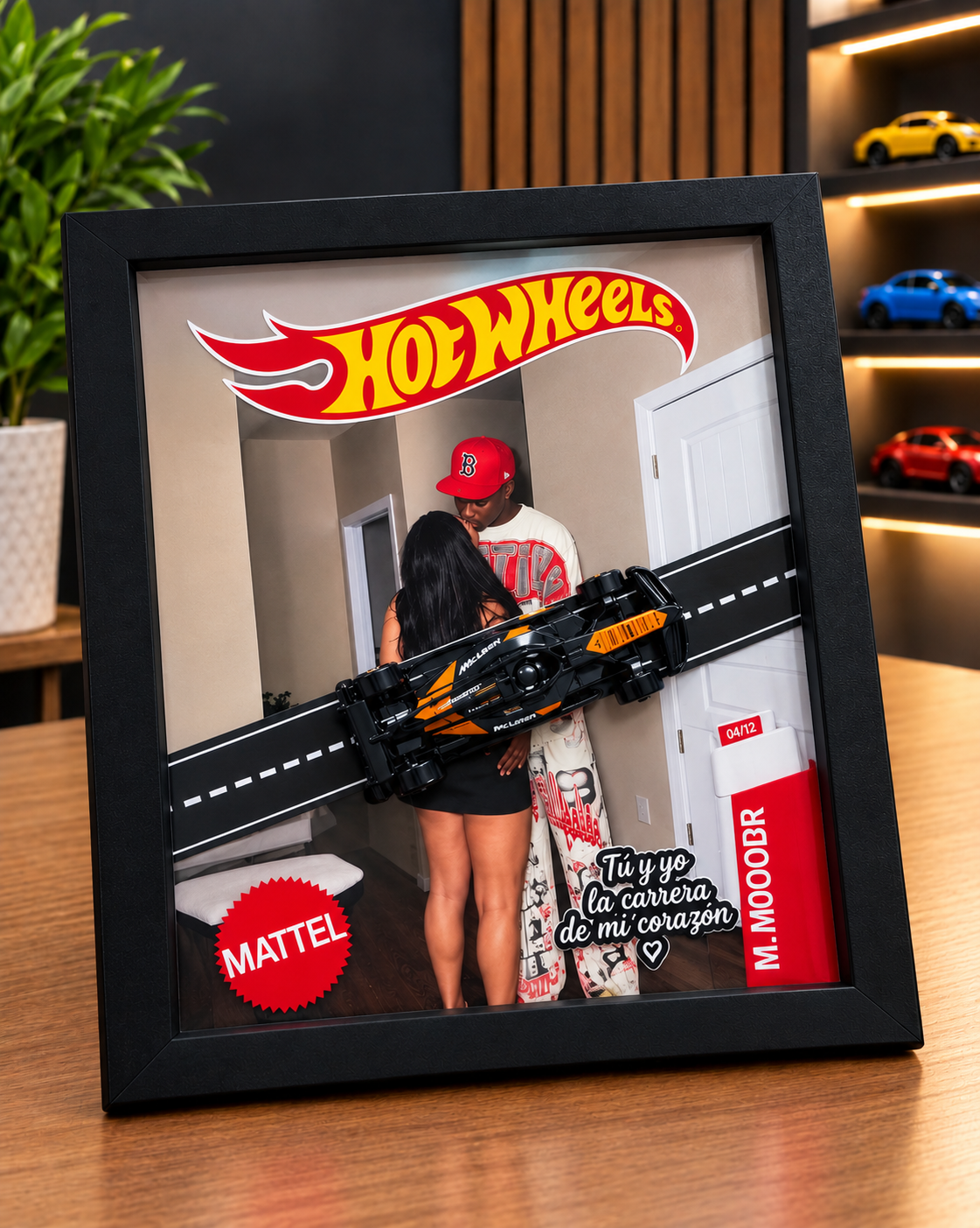 Cuadro Hot wheels con carro 2