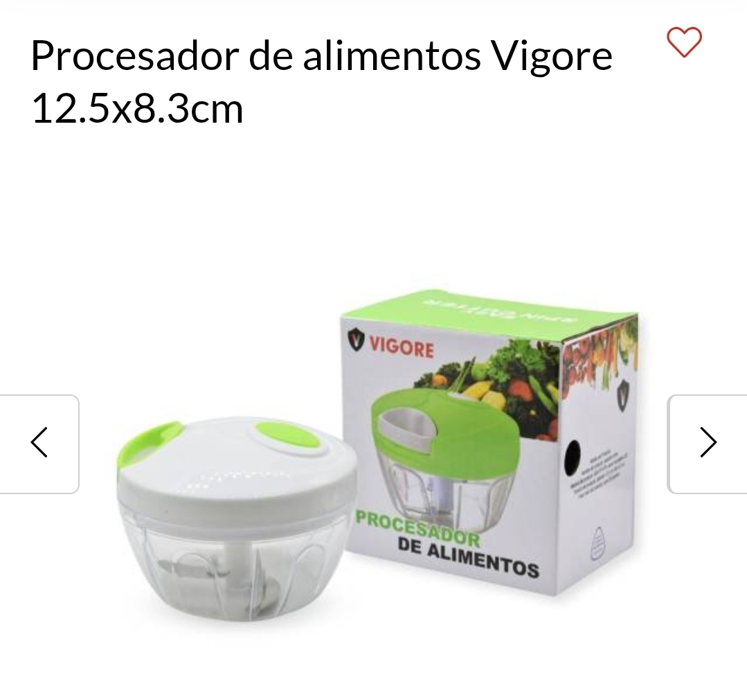Procesador de alimentos Vigore 12.5x8.3cm
