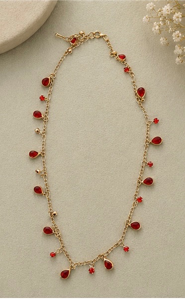 Rote stein kette 