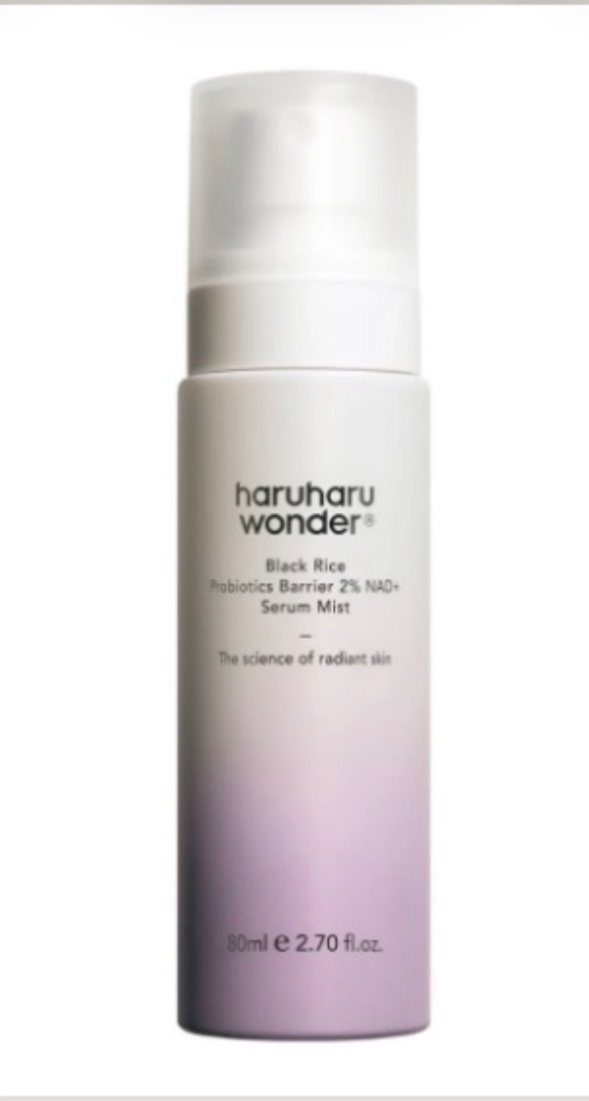 HARUHARU WONDER - Black Rice Probiotics Barrier NAD+ Serum Mist 80ml