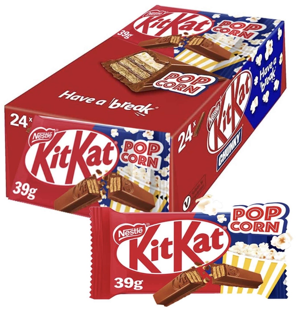 KitKat 4-Finger Popcorn Box