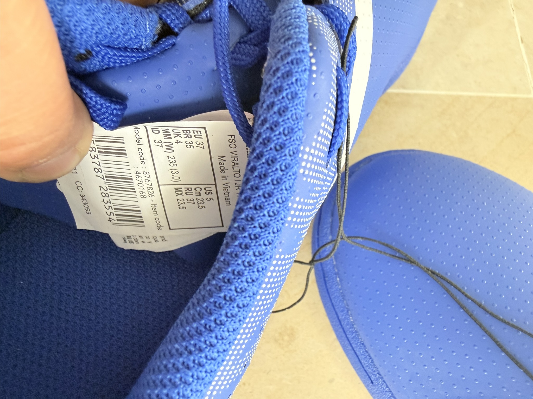 Chaussures de football enfant KIPSTA Viralto I Turf TF – Bleu/Blanc 3