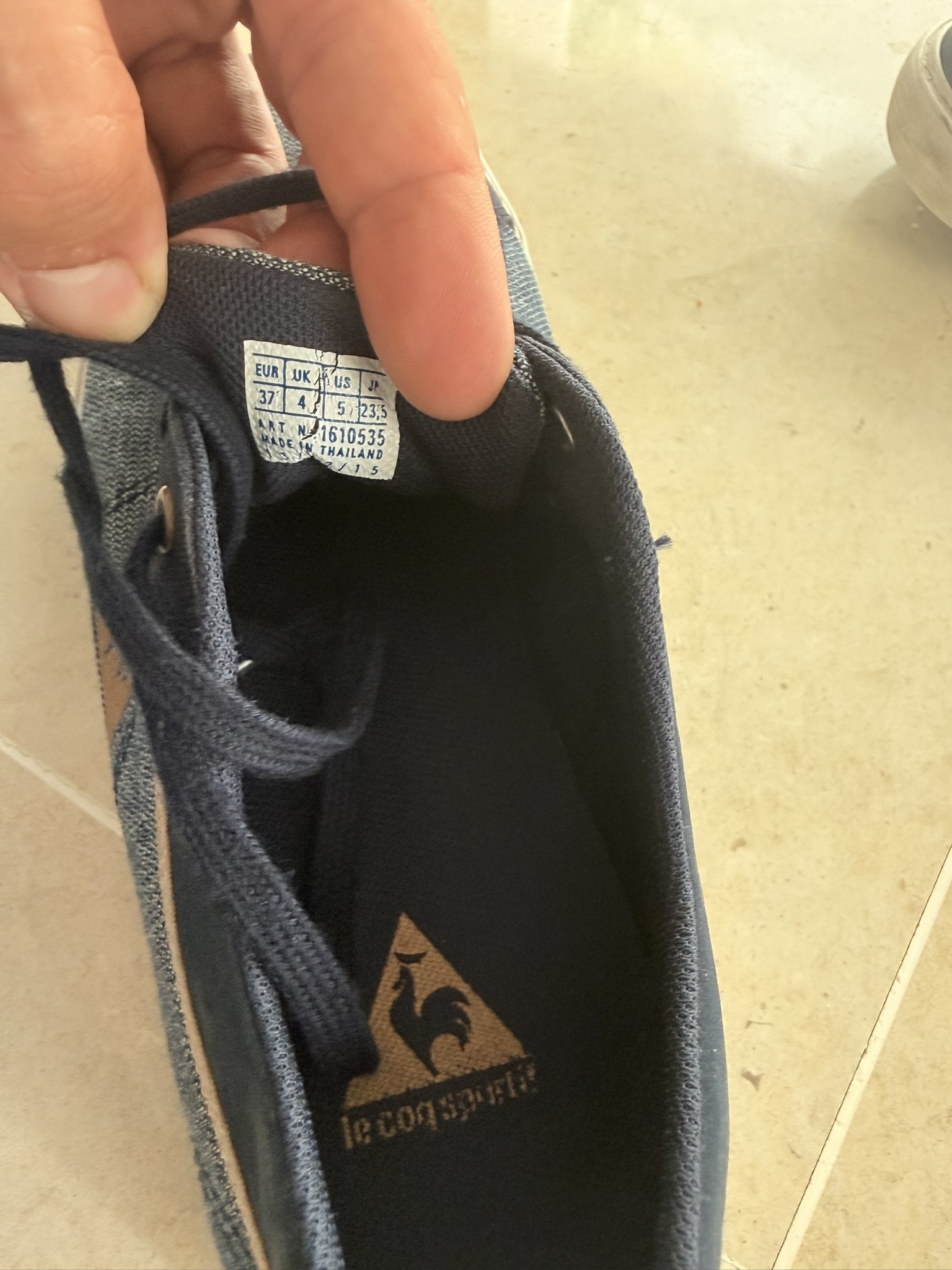 Baskets Le Coq Sportif – Pointure 37 – Bleu marine / Doré 3