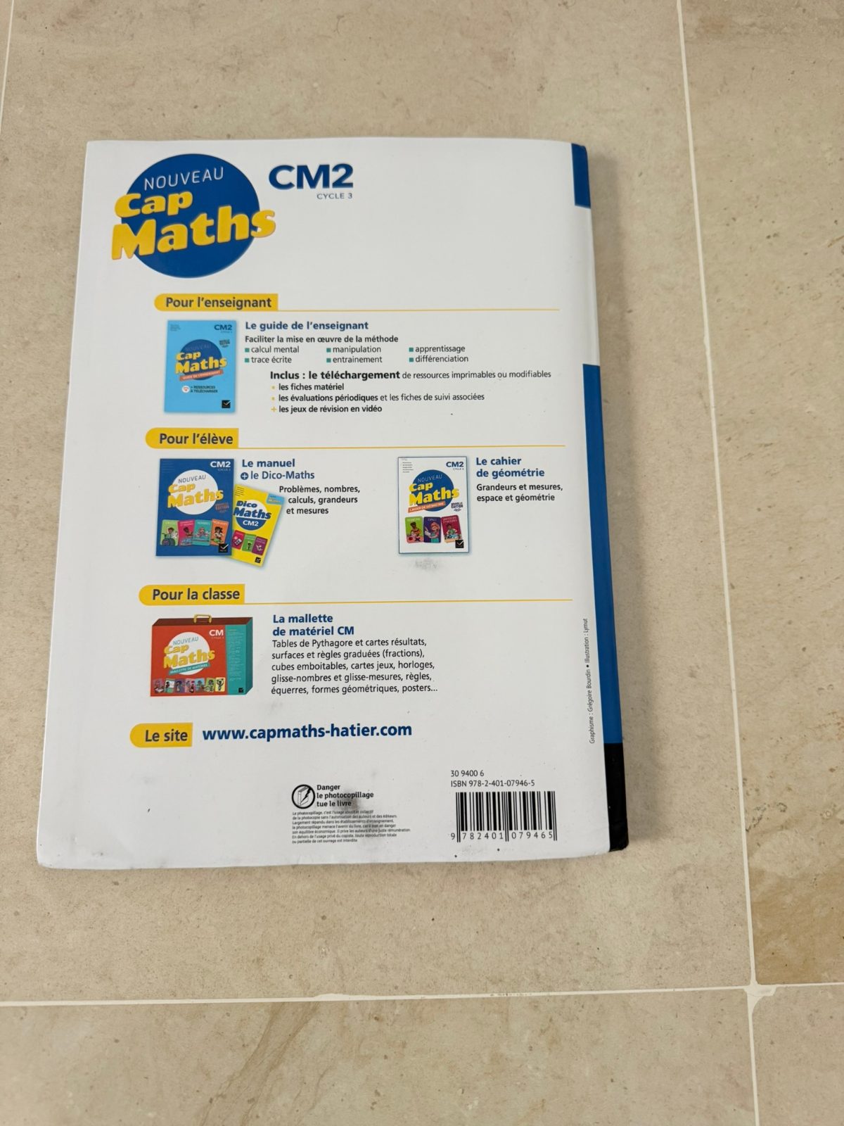 Cap Maths CM2 – Hatier – Manuel scolaire 2