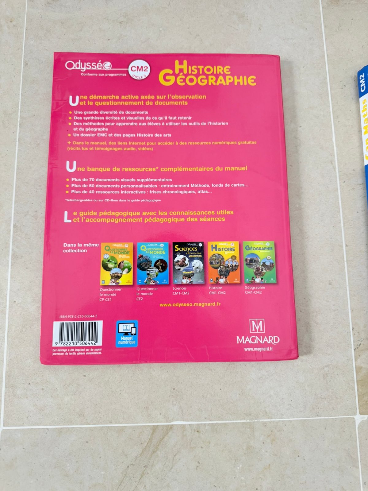 Histoire Géographie CM2 – Odysséo – Éditions Magnard 2