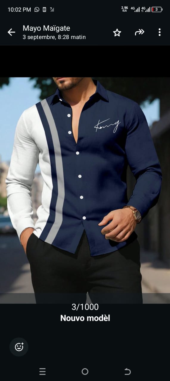 Chemiz homme 