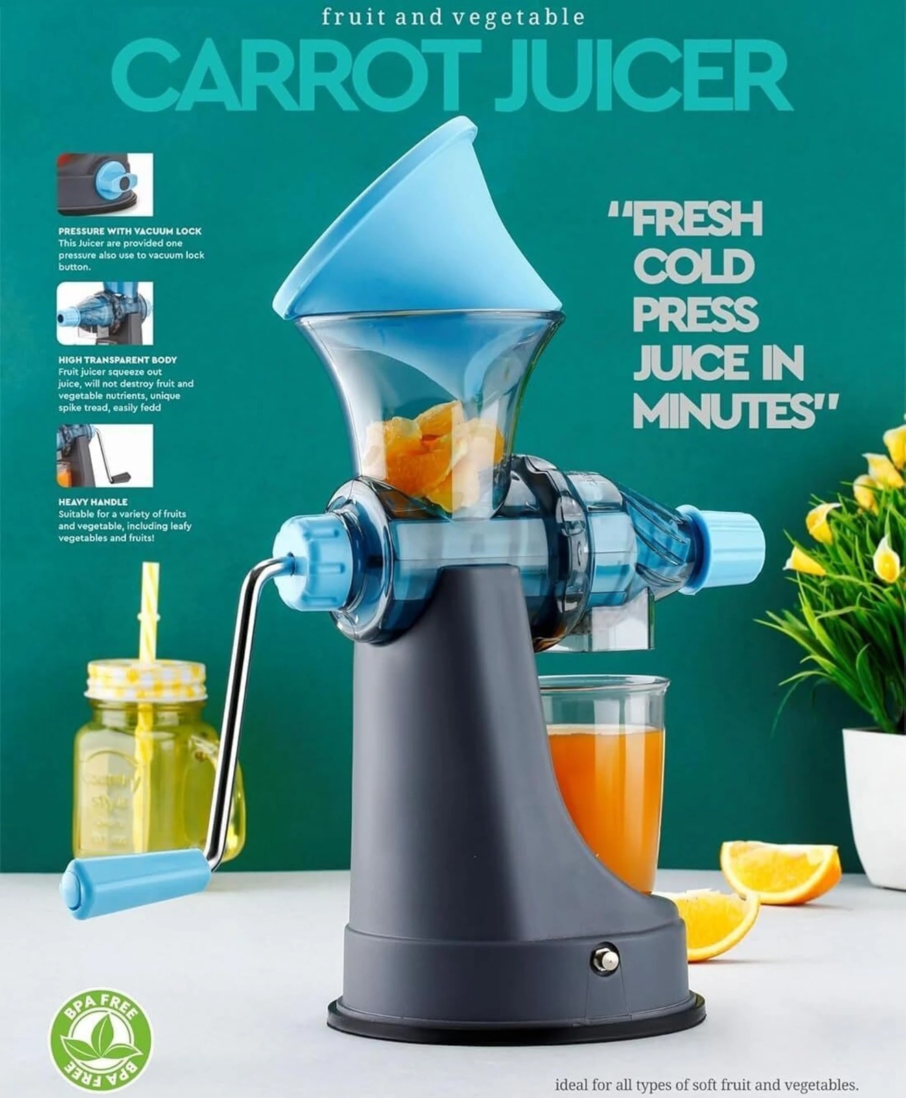 FlatKitch Plastic manual juicer 2