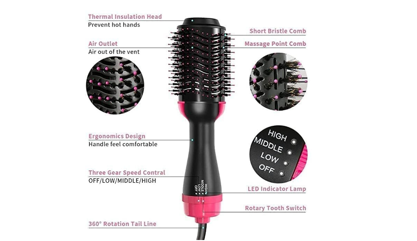 Kingmart One Step Hair Dryer Hot Air Brush Blow Dryer - Image 1