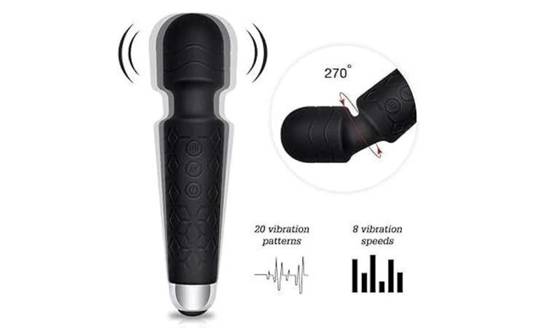  Modes Portable Massager with Soft Silicone - Image 1