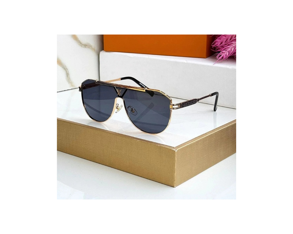  MG22295-Premium Gold Shield Sunglasses  - Image 1