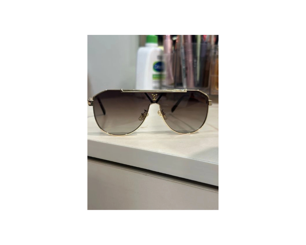  MG22295-Premium Gold Shield Sunglasses  2
