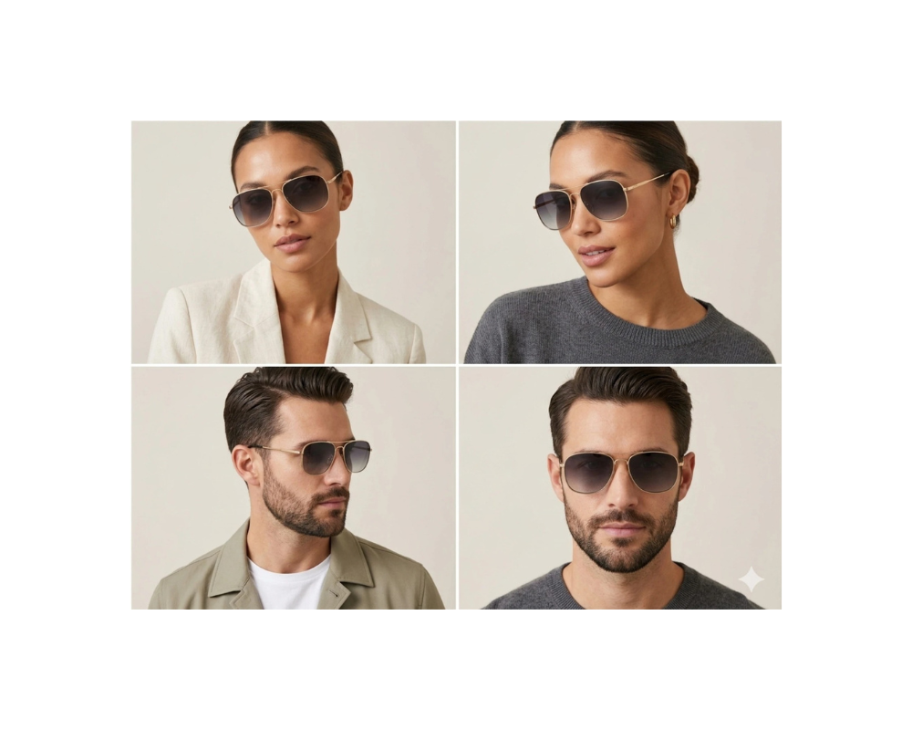 MG 3136 Classic Metal Aviator Sunglasses 3